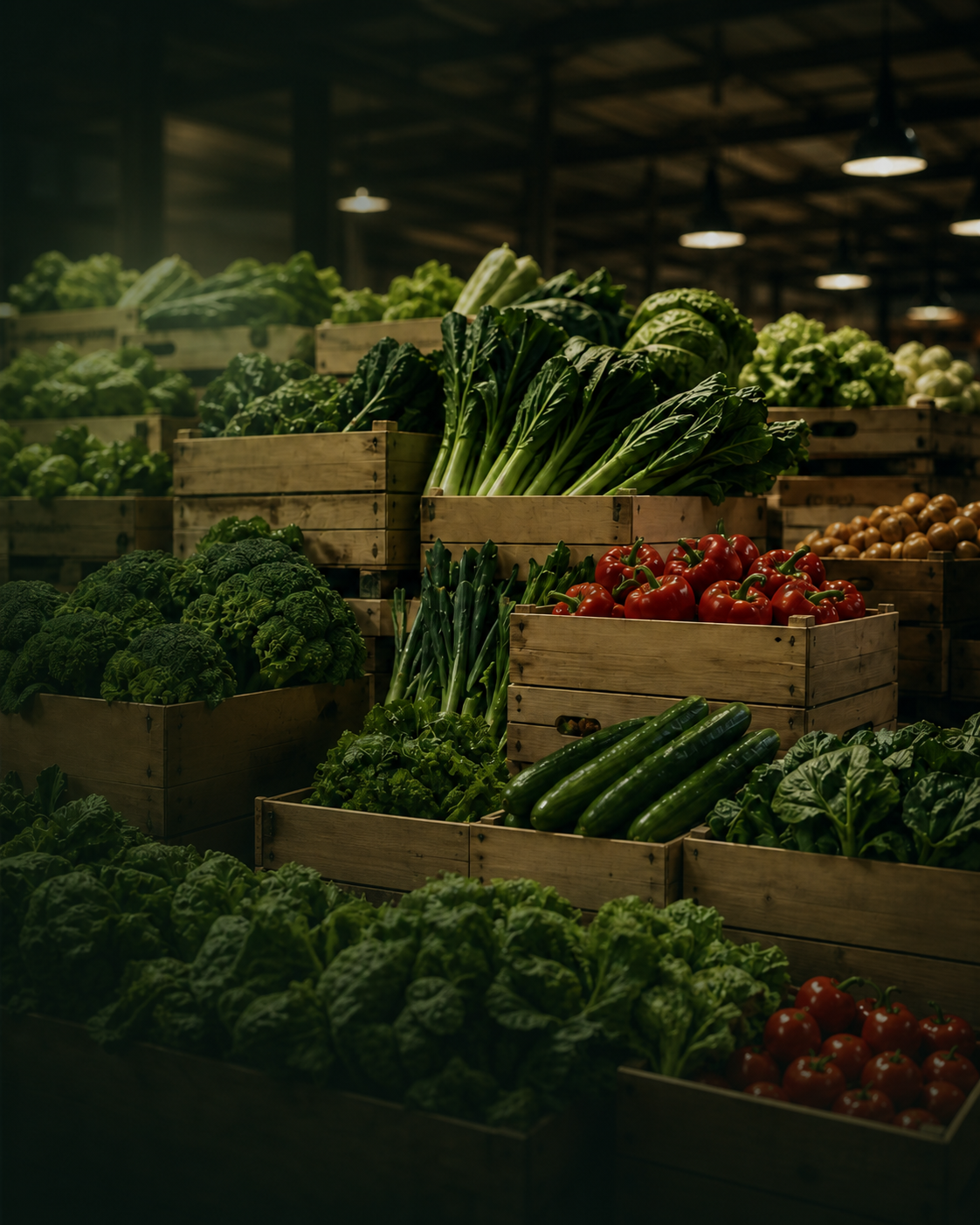 Frisches Gemüse im Großhandel
